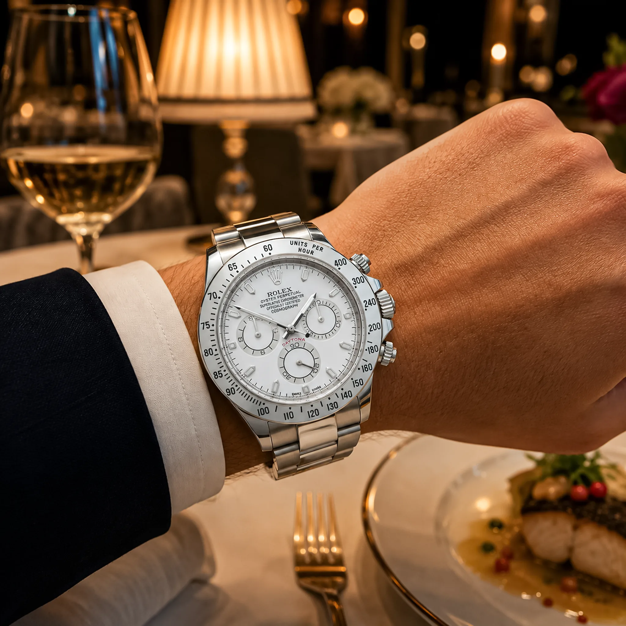 Rolex Cosmograph Daytona 116520 am Handgelenk getragen, Wristshot