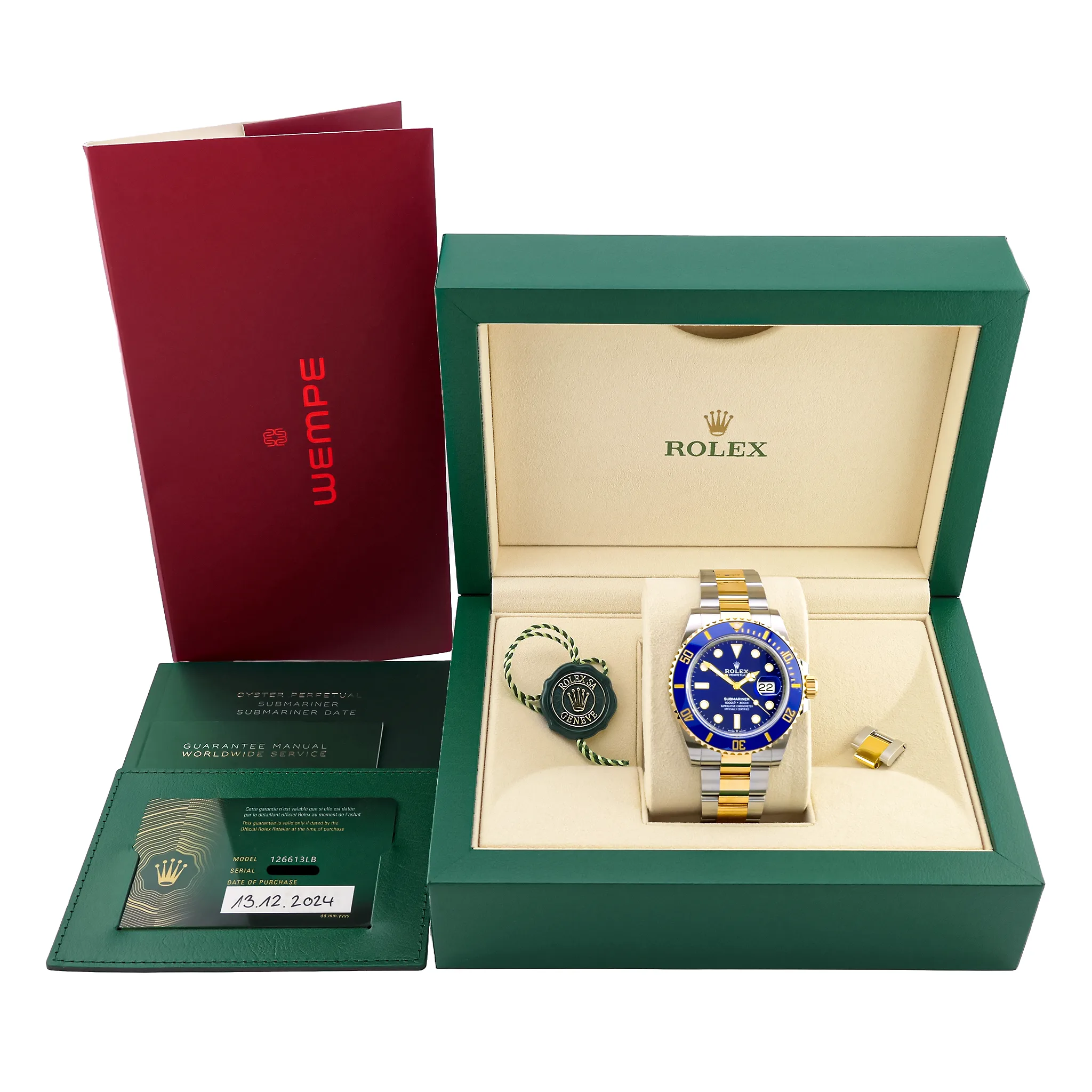 Rolex Submariner Date 126613LB, Full Set mit Originalbox und Papieren