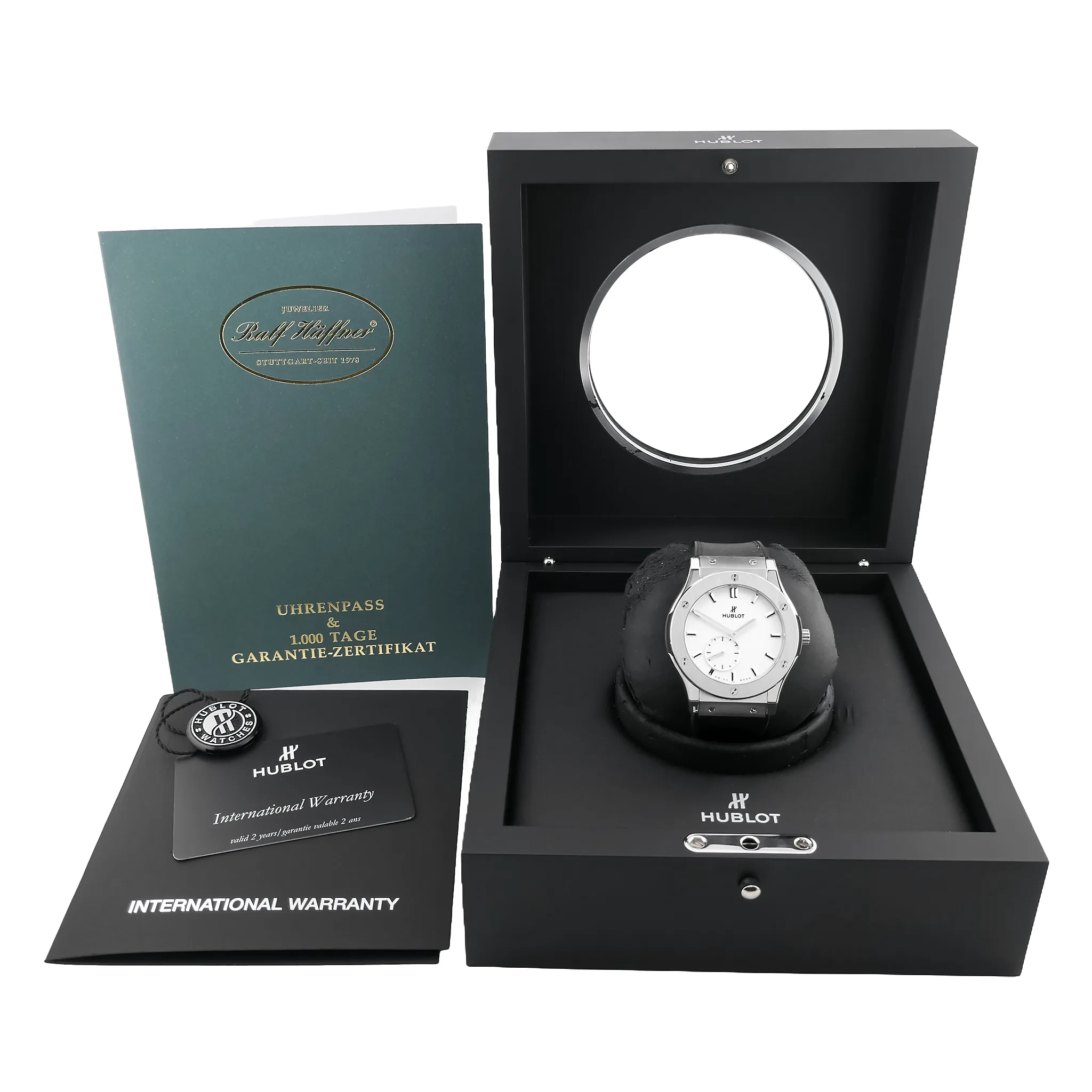 Hublot Classic Fusion Ultra-Thin 515.NX.2210.LR mit Box und Papieren
