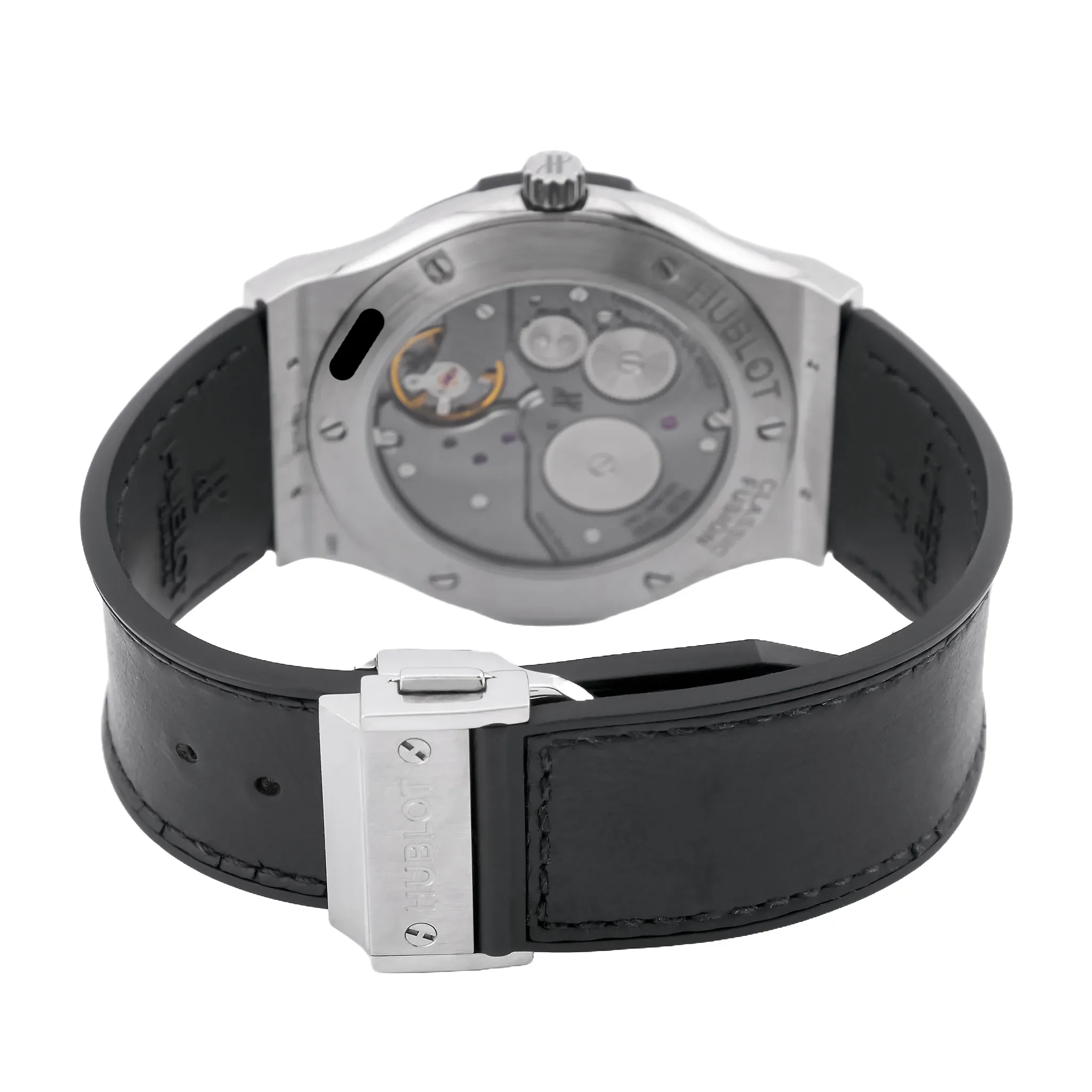 Hublot Classic Fusion Ultra-Thin 515.NX.2210.LR, Faltschließe mit Hublot-Schriftzug