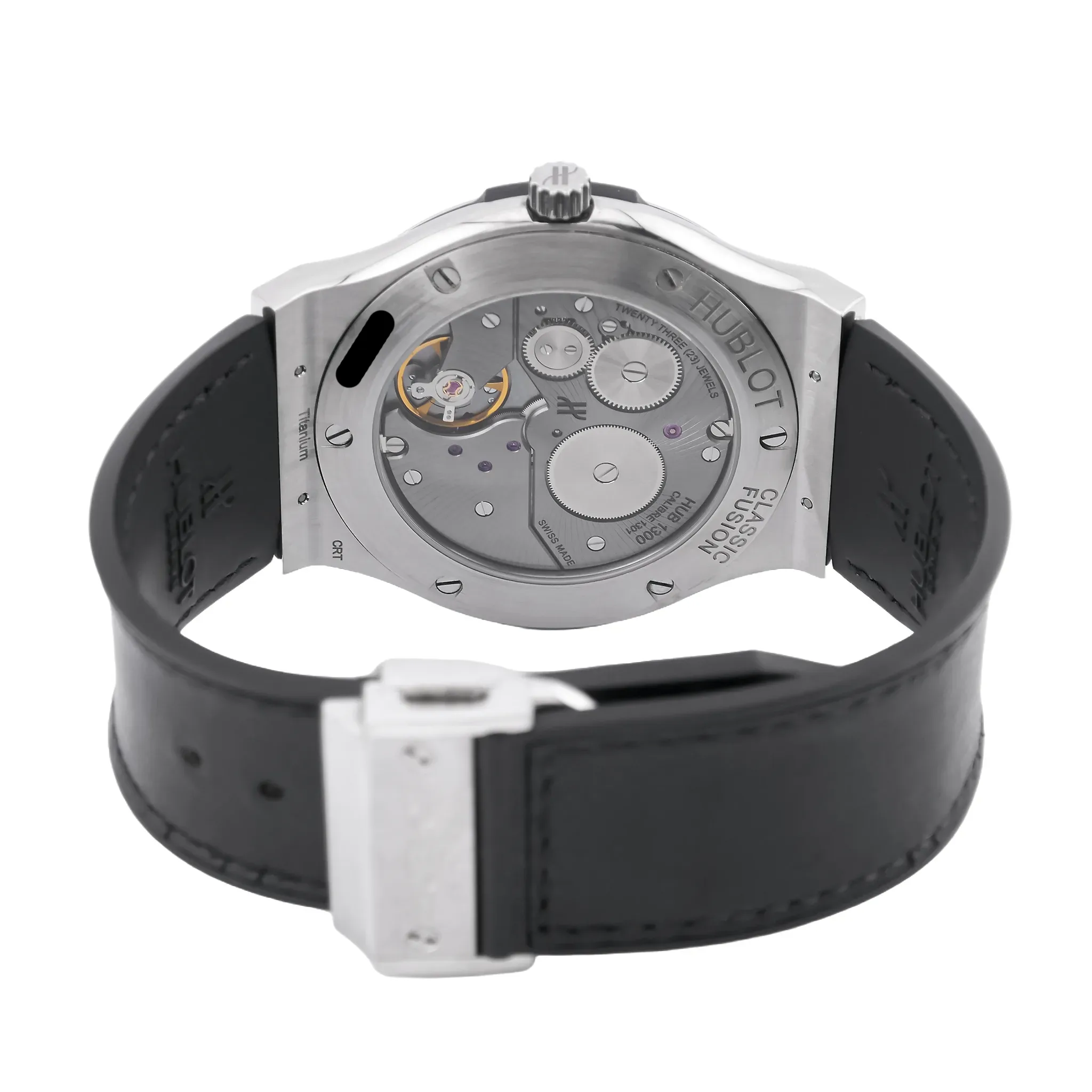Hublot Classic Fusion Ultra-Thin 515.NX.2210.LR, Saphirglasboden mit Kaliber HUB1300