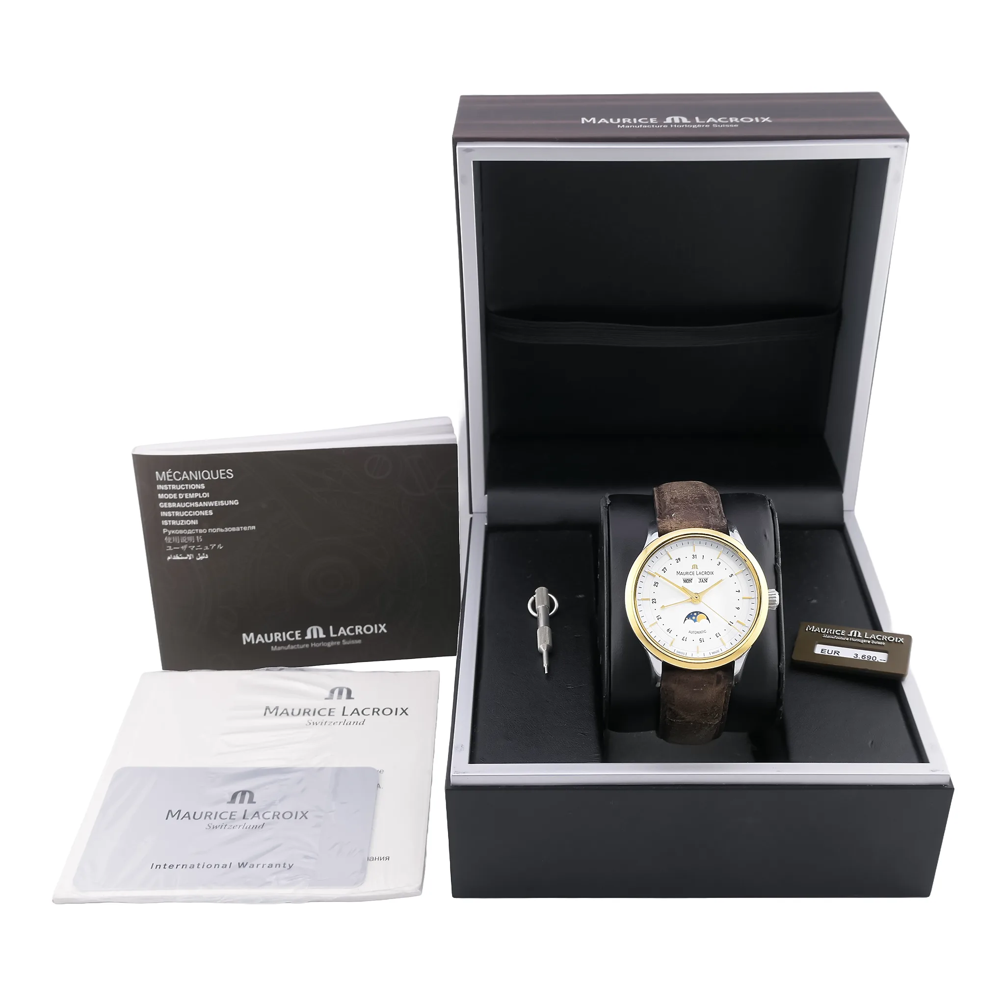 Maurice Lacroix Phases de Lune LC6068-YS101-13E mit Originalbox und Papieren